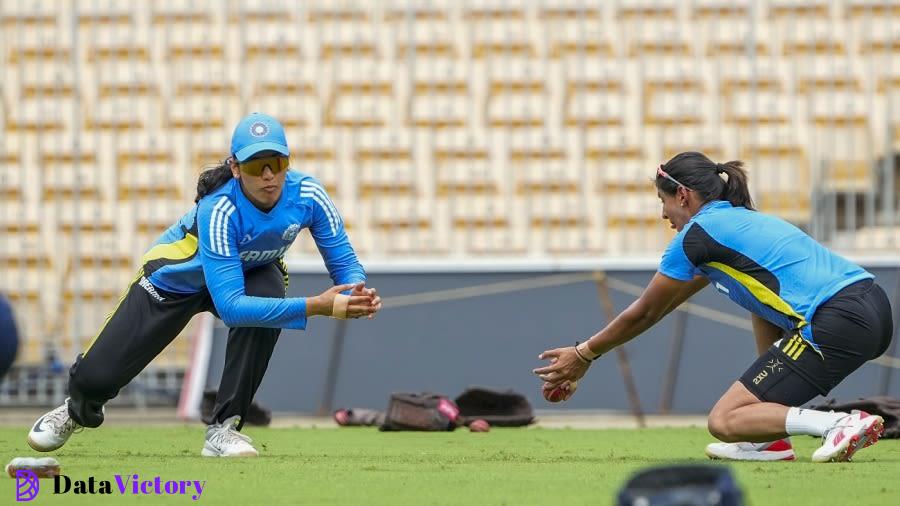 Smriti Mandhana and Harmanpreet undertake close-catching drills, Chennai, June 26, 2024