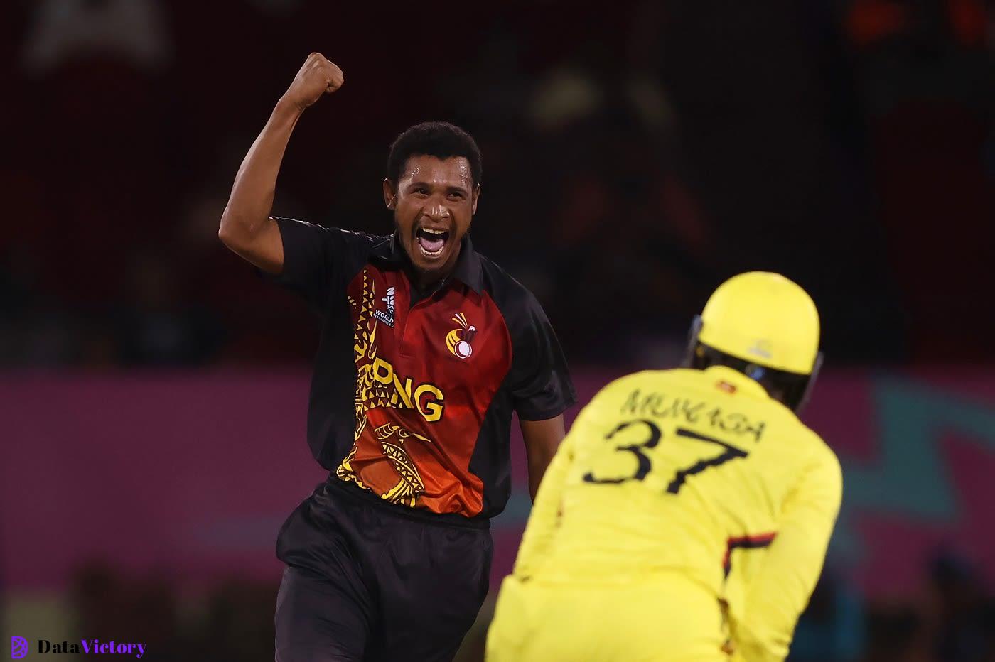 Alei Nao got the early breakthroughs for Papua New Guinea, Papua New Guinea vs Uganda, T20 World Cup, Providence, June 5, 2024