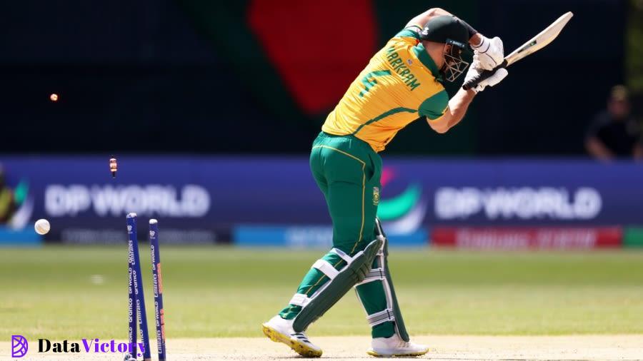 Aiden Markram is bowled, Bangladesh vs South Africa, T20 World Cup 2024, New York, June 10, 2024