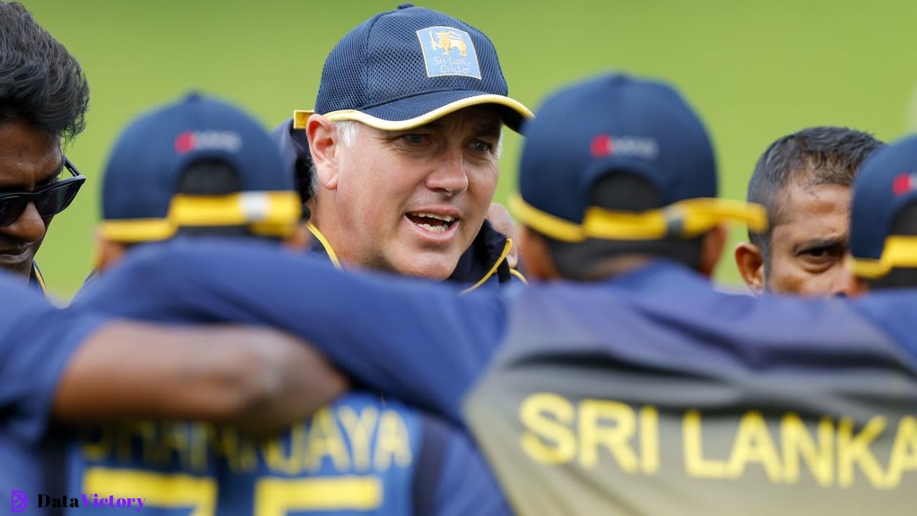 Sri Lanka's mind manager Chris Silverwood leaves.