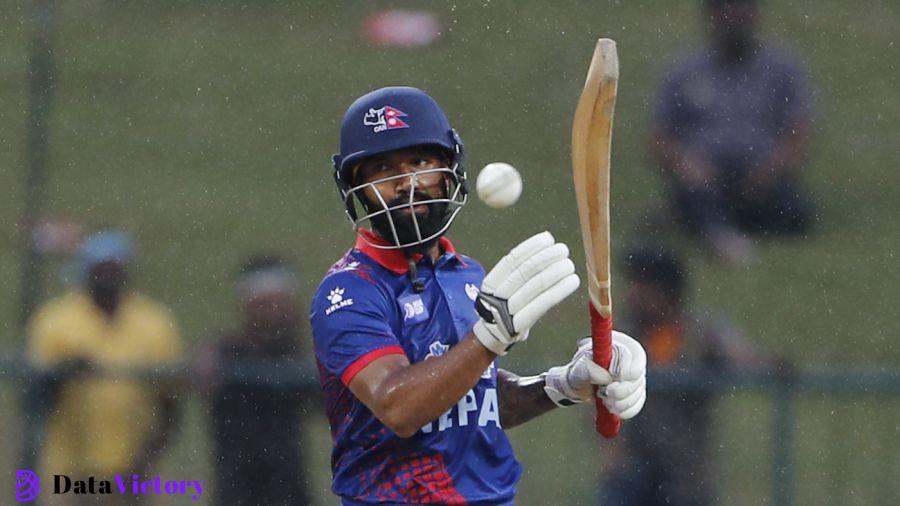 Dipendra Singh Airee bats one away, India vs Nepal, Asia Cup, Pallekele, September 4, 2023