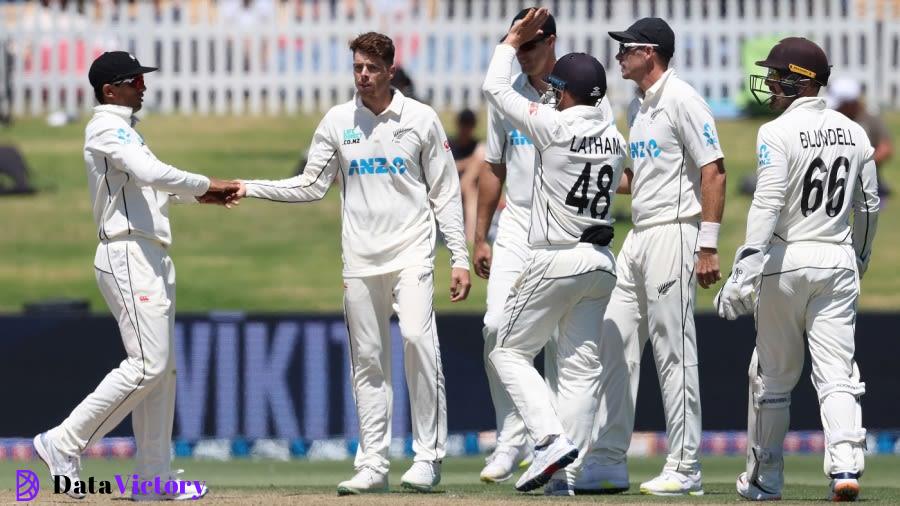 Mitchell Santner got good purchase and picked the wicket of Clyde Fortuin, New Zealand vs South Africa, 1st Test, Mount Maunganui, 3rd day, February 6, 2024