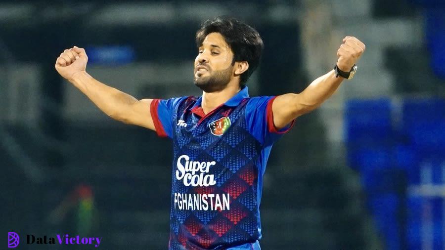 Qais Ahmad picked two wickets in a miserly spell, UAE vs Afghanistan, 2nd T20I, Sharjah, December 31, 2023