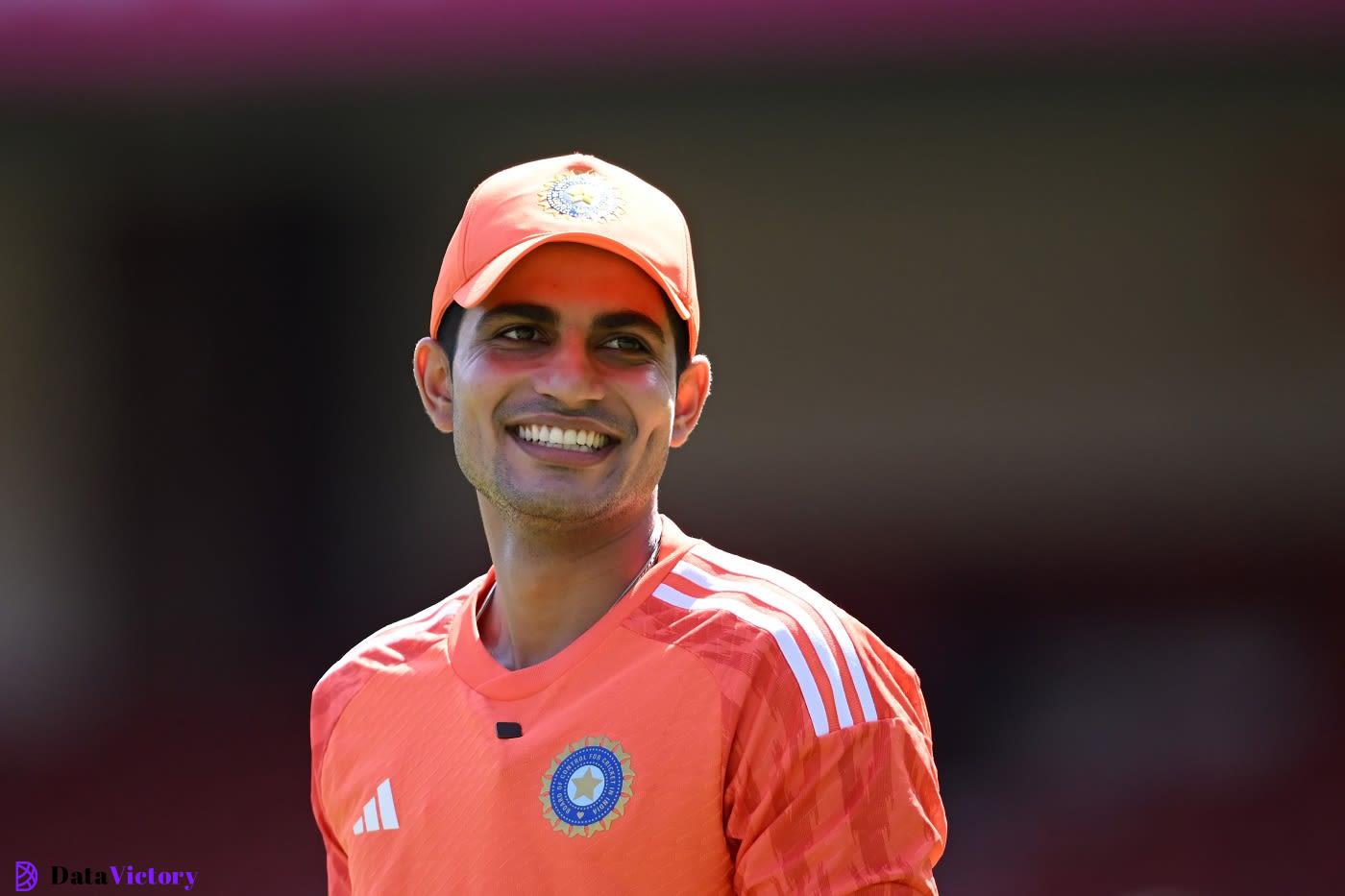 Shubman Gill was in good spirits during India's training session, Bengaluru, November 8, 2023