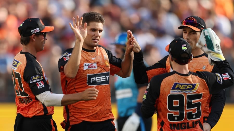 Aaron Hardie cleaned up half-centurion Jake Weatherald, Adelaide Strikers vs Perth Scorchers, Knockout, BBL, January 20, 2024