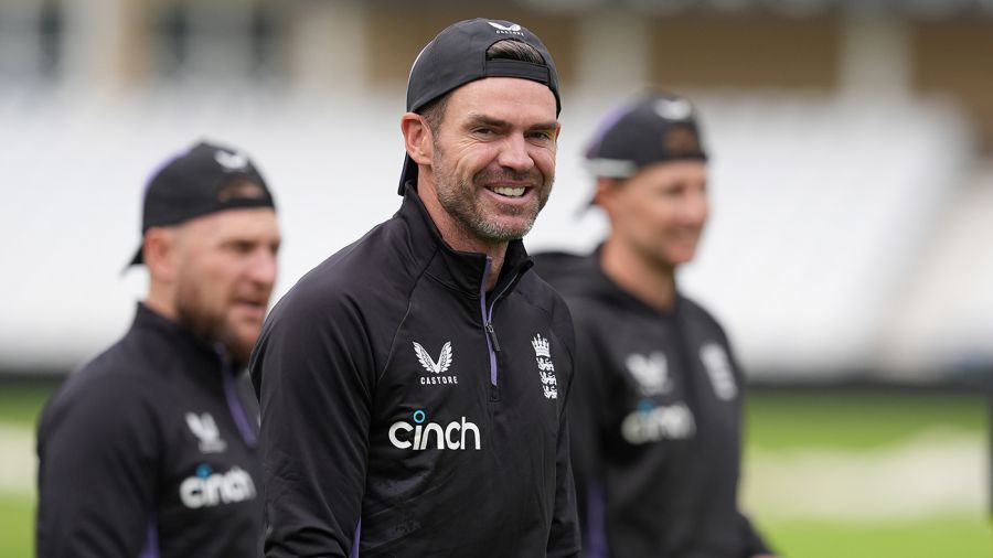 James Anderson started his new role in England's coaching staff, England vs West Indies training, Men's Test series, Trent Bridge, July 16, 2024