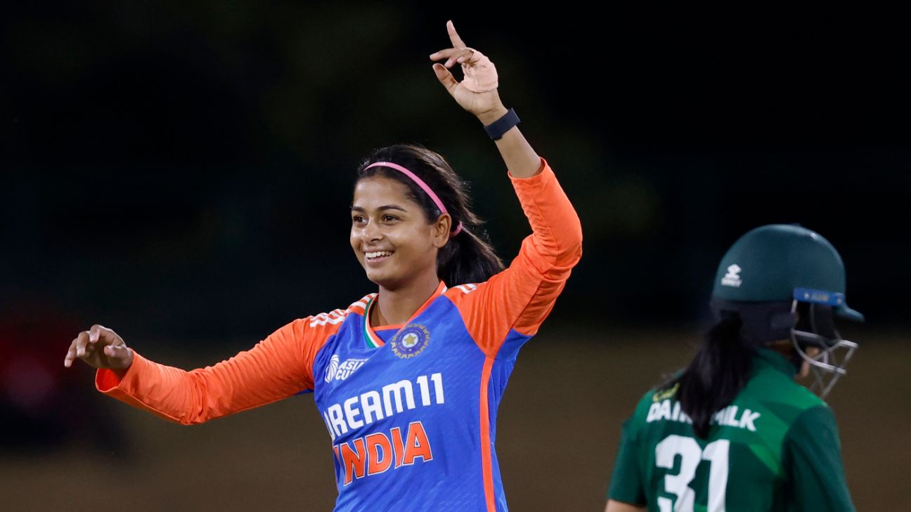 Injured Shreyanka Patil out of Women's Asia Cup, India call up Tanuja...