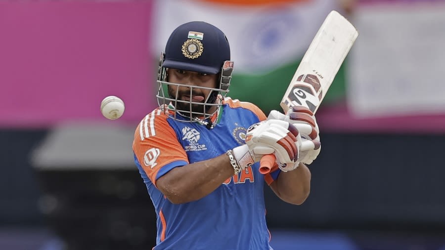 Rishabh Pant had his moments but kept the scoreboard ticking along a brisk pace, India vs Pakistan, T20 World Cup 2024, New York, June 9, 2024