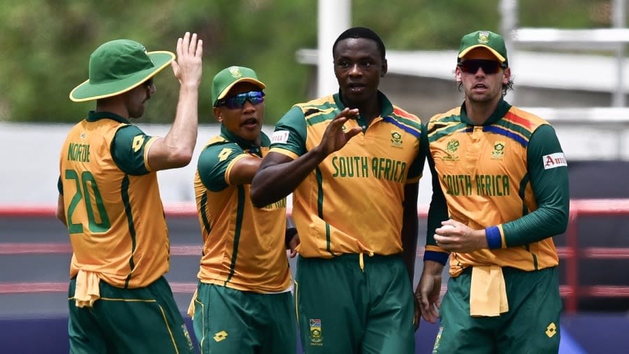 Kagiso Rabada picked up 2 for 32 as South Africa continued their unbeaten run in the competition, England vs South Africa, T20 World Cup 2024, Super Eight, St Lucia, June 21, 2024