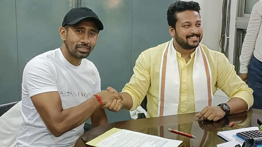 Wriddhiman Saha has signed with Tripura for the upcoming Indian domestic season, Agartala, July 9, 2022