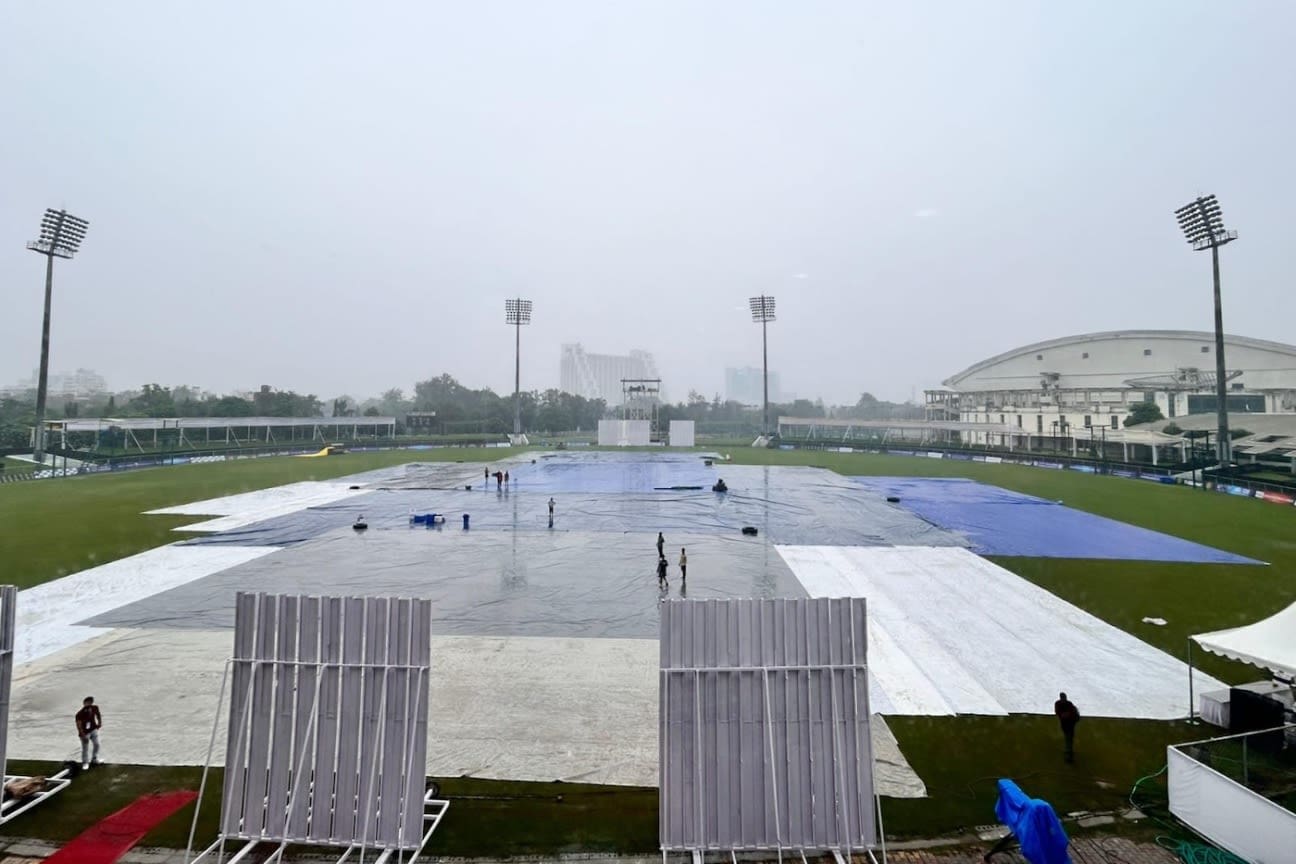 It all looked rather wet and forlorn the day before the Test, Afghanistan vs New Zealand, Only Test, Greater Noida, September 8, 2024