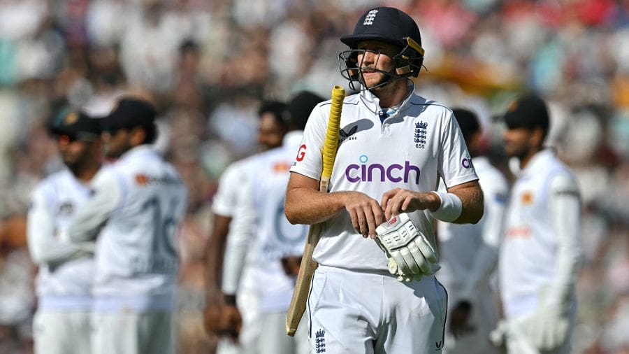 Joe Root trudges off after his lbw dismissal, England vs Sri Lanka, 3rd Men's Test, The Oval, 3rd day, September 8, 2024