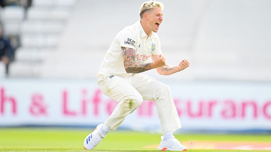 Brydon Carse struck on his return from a three-month ban, Somerset vs Durham, County Championship, Taunton, August 29, 2024