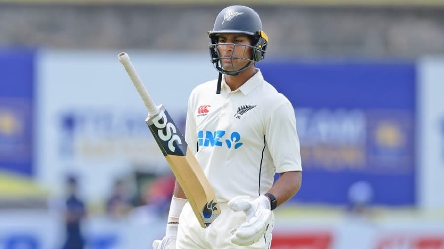 Rachin Ravindra walks back after falling for 92, Sri Lanka vs New Zealand, 1st Test, 5th day, Galle, September 23, 2024