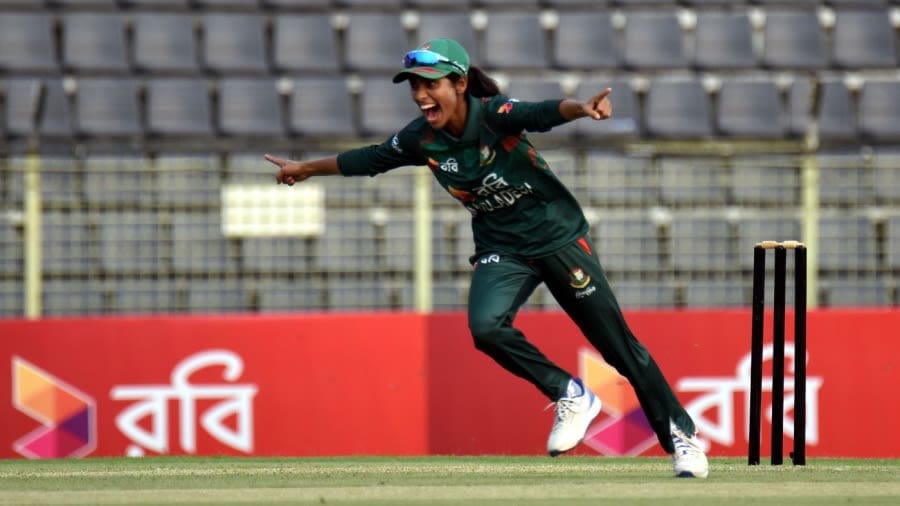 Rabeya Khan picked three wickets, Bangladesh vs India, 1st women's T20I. Sylhet, April 28, 2024