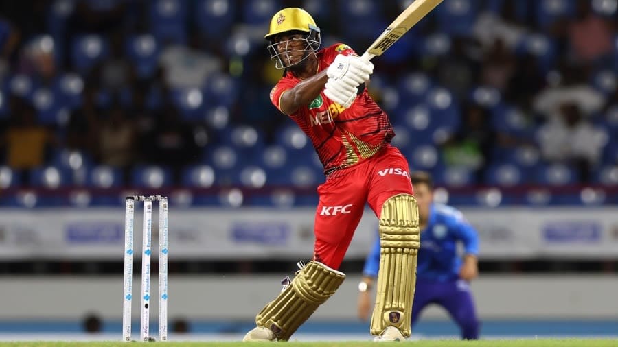 Shaqkere Parris hit six sixes in his innings of 57, St Lucia Kings vs Trinbago Knight Riders, CPL 2024, Gros Islet, September 10, 2024