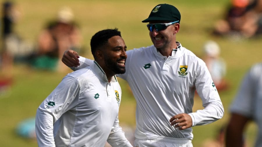 Dane Piedt recorded his career-best figures in Test cricket, New Zealand vs South Africa, 2nd Test, Hamilton, 2nd day, February 14, 2024