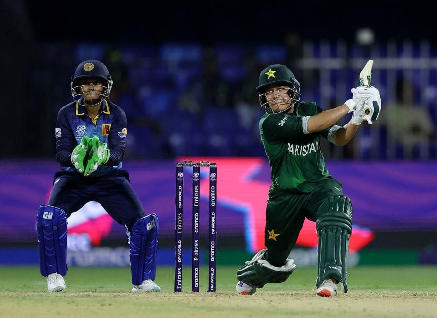 Fatima Sana added respectability to Pakistan's total with 30 off 20, Pakistan vs Sri Lanka, Women's T20 World Cup 2024, Sharjah, October 3, 2024