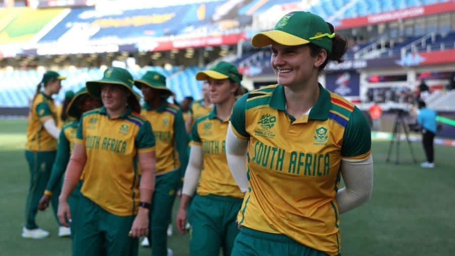 Laura Wolvaardt has reason to be pleased, Scotland vs South Africa, Women's T20 World Cup, Dubai, October 9, 2024