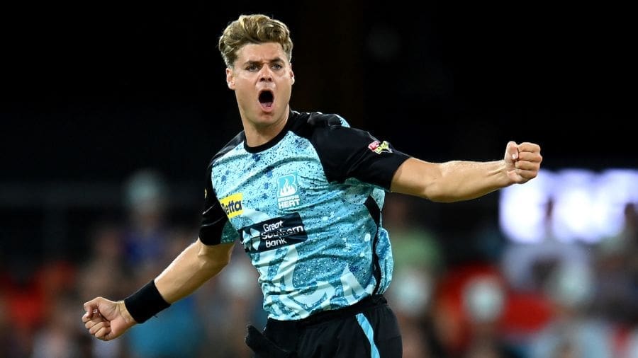 Spencer Johnson picked up two wickets in his first over, Adelaide Strikers vs Brisbane Heat, BBL Challenger, Carrara, January 22, 2024