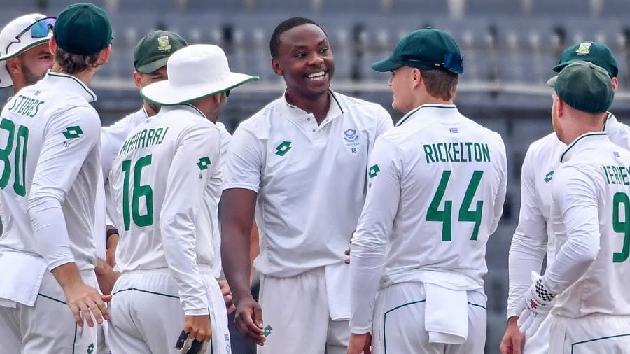 Kagiso Rabada took six wickets in the third innings for a match haul of 9 for 72, Bangladesh vs South Africa, 1st Test, Mirpur, 4th day, October 24, 2024