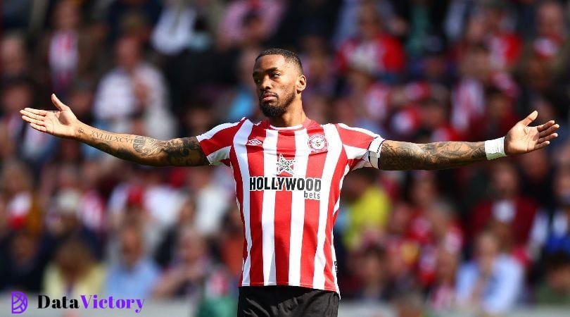 England Euro 2024 Ivan Toney in action for Brentford against Nottingham Forest in April 2023.