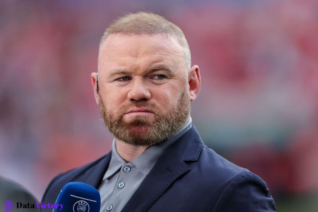 BBC Sport Euro 2024 Ex-England skipper Wayne Rooney on Channel 4 duty during the international friendly match between England and Iceland at Wembley Stadium on June 07, 2024 in London, England. (Photo by Robin Jones/Getty Images)