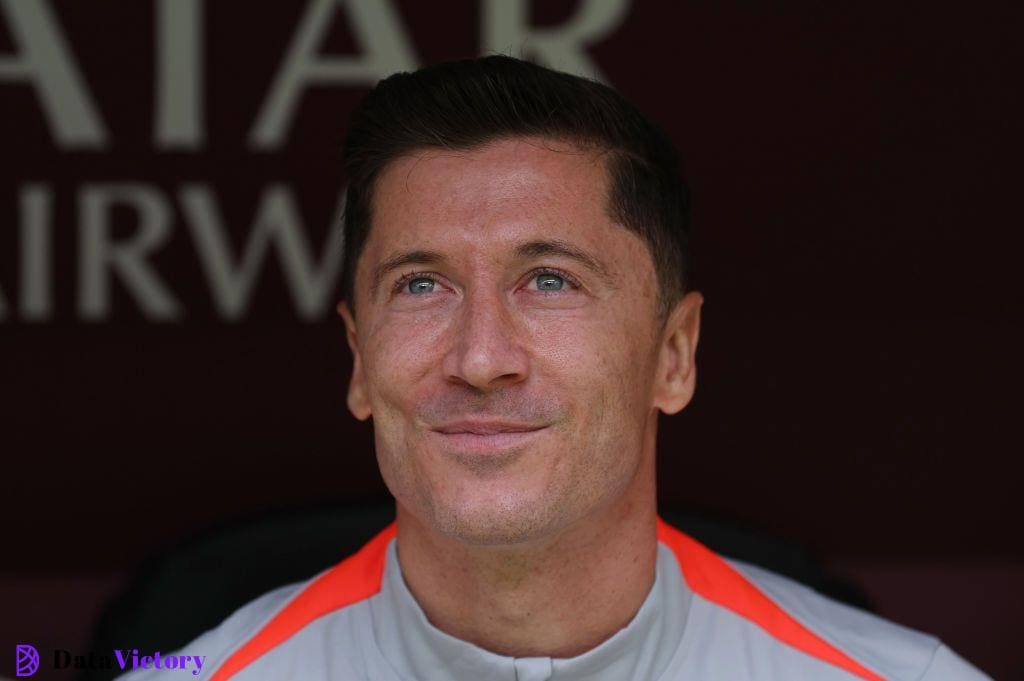 Poland Euro 2024 squad Robert Lewandowski of Poland during the UEFA EURO 2024 group stage match between Poland and Netherlands at Volksparkstadion on June 16, 2024 in Hamburg, Germany. (Photo by Catherine Ivill - AMA/Getty Images)