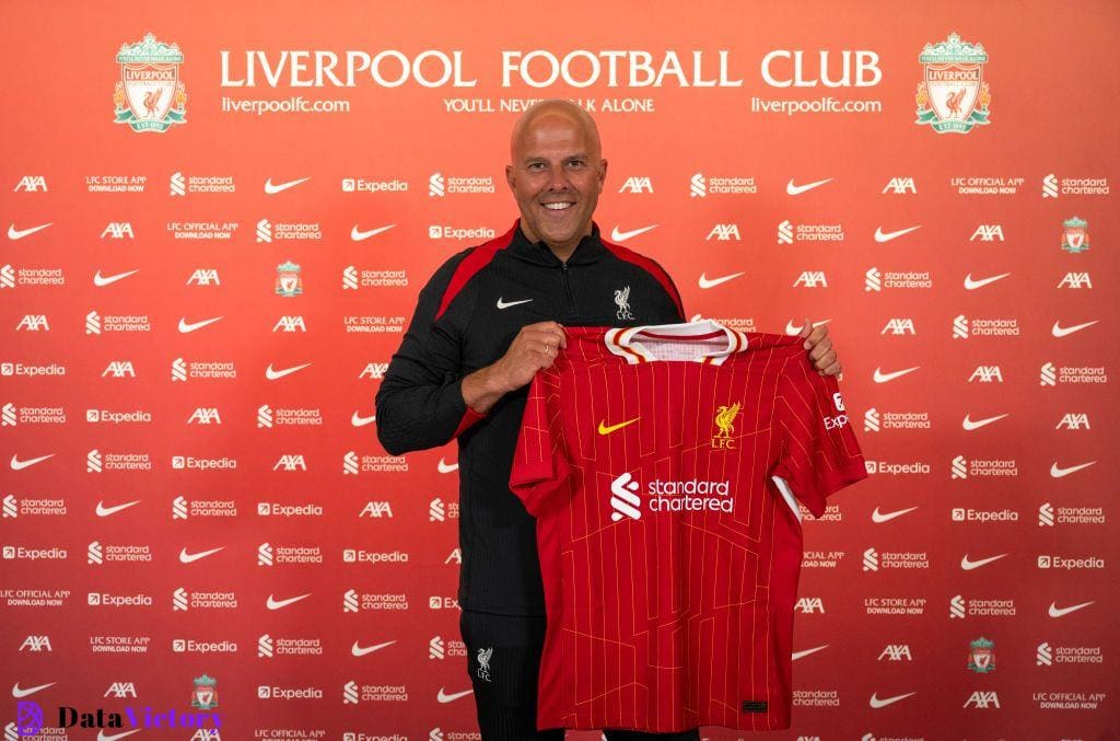 Arne Slot new first team manager of Liverpool Football Club at AXA Training Centre on June 19, 2024 in Kirkby, England