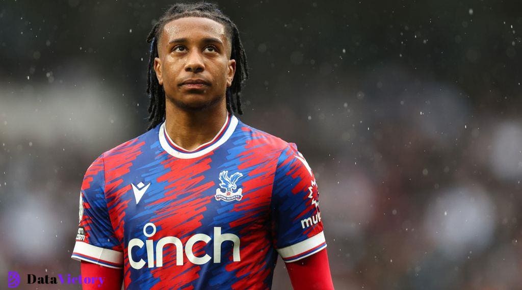 Michael Olise, a reported transfer target for Chelsea, looks on during a Crystal Palace match.