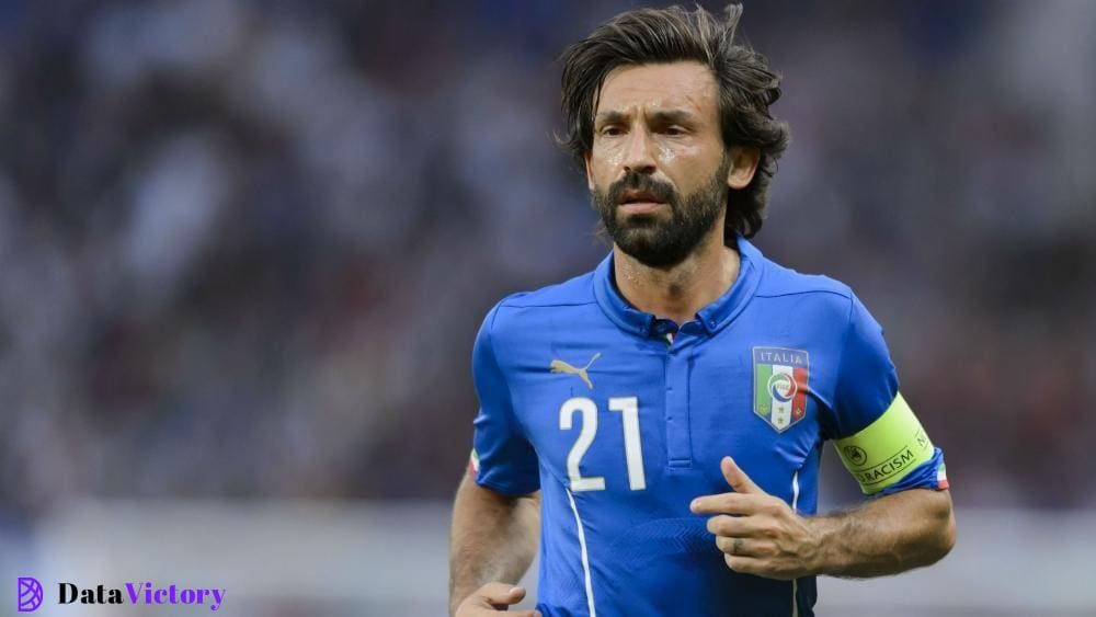 Andrea Pirlo playing for Italy