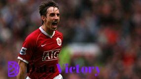 Gary Neville in action for Manchester United