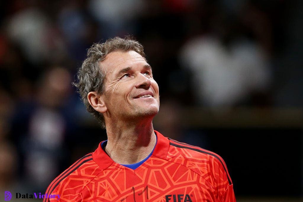 Former Arsenal goalkeeper Jens Lehmann at a FIFA legends game in December 2022.