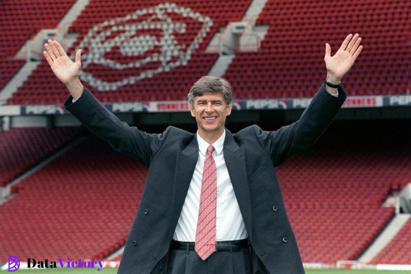 Arsene Wenger during his unveiling as Arsenal manager in 1996