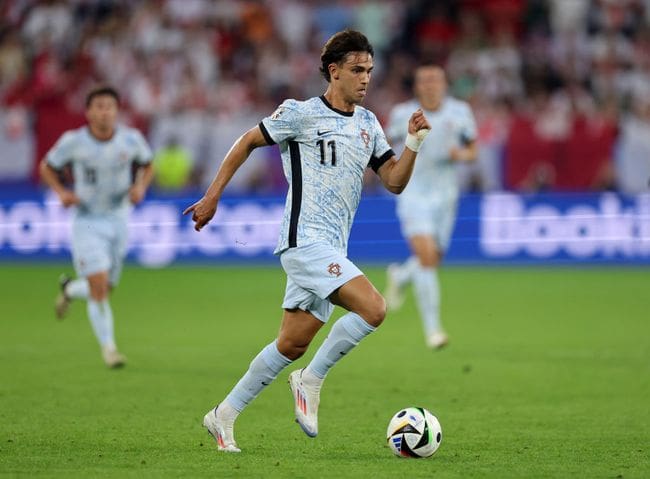 Joao Felix of Portugal during the UEFA EURO 2024 group stage match between Georgia and Portugal at Arena AufSchalke on June 26, 2024 in Gelsenkirchen, Germany. (Photo by Catherine Ivill - AMA/Getty Images)