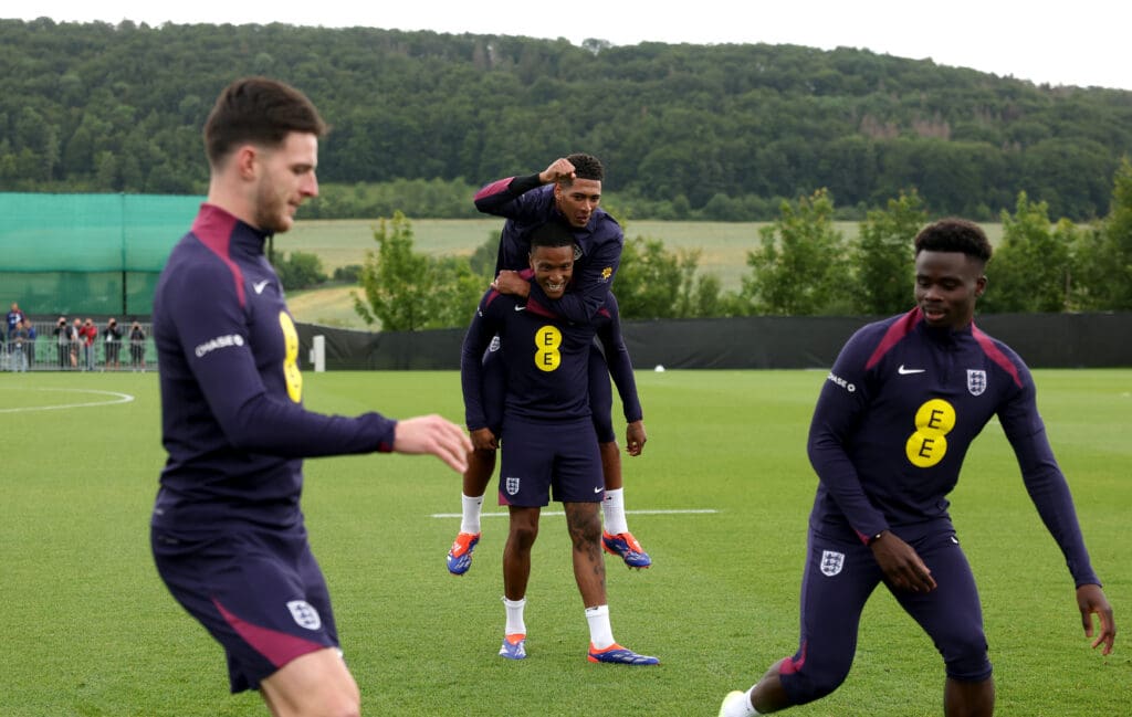 Euro 2024: England station spotted training with five- at- the- up fomation