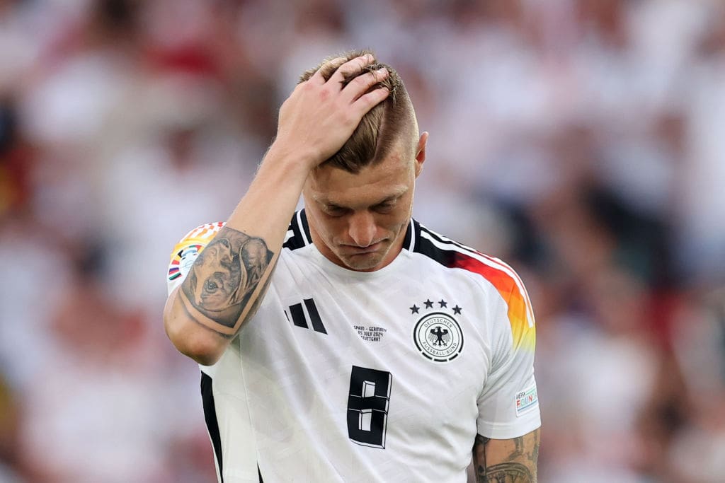 Adidas honors Toni Kroos following their return from Germany Euro 2024.