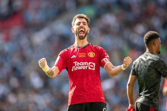 Manchester United captain Bruno Fernandes