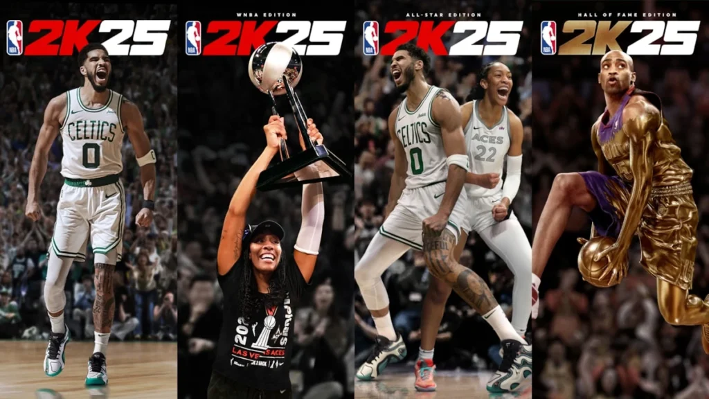 NBA 2K25: Jayson Tatum, A'ja Wilson and Vince Carter announced as include...