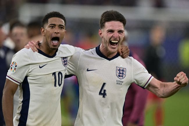 England stars Jude Bellingham and Declan Rice will avoid any further repercussions for their antics after the win over Slovakia