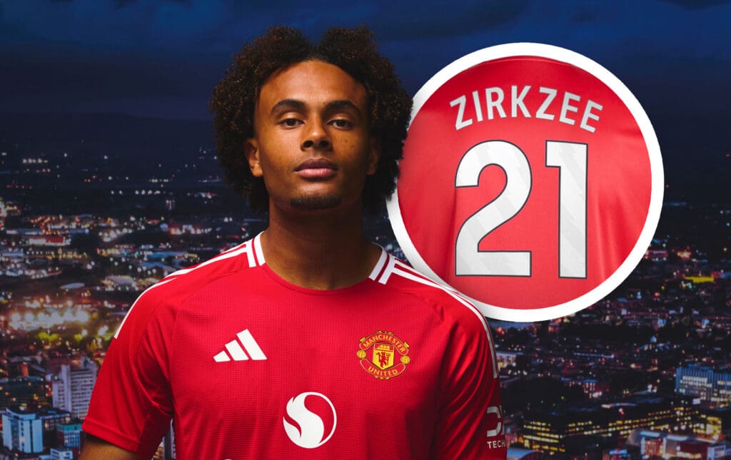 At Manchester United, Joshua Zirkzee may use what clothing amount?