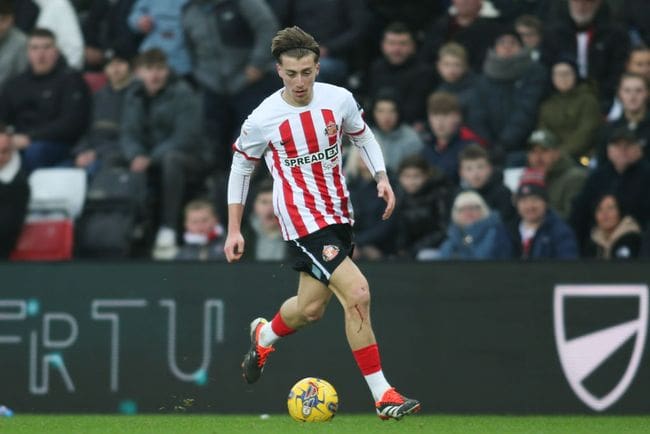 Sunderland's Jack Clarke in action