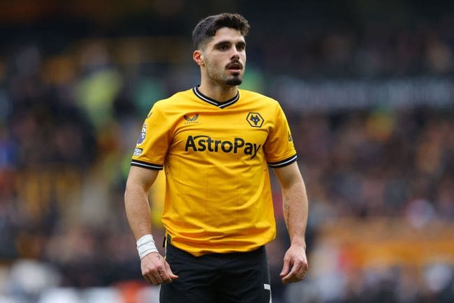 Liverpool target Pedro Neto of Wolverhampton Wanderers during the Premier League match between Wolverhampton Wanderers and Fulham FC at Molineux on March 09, 2024 in Wolverhampton, England. (Photo by James Gill - Danehouse/Getty Images) (Photo by James Gill - Danehouse/Getty Images)