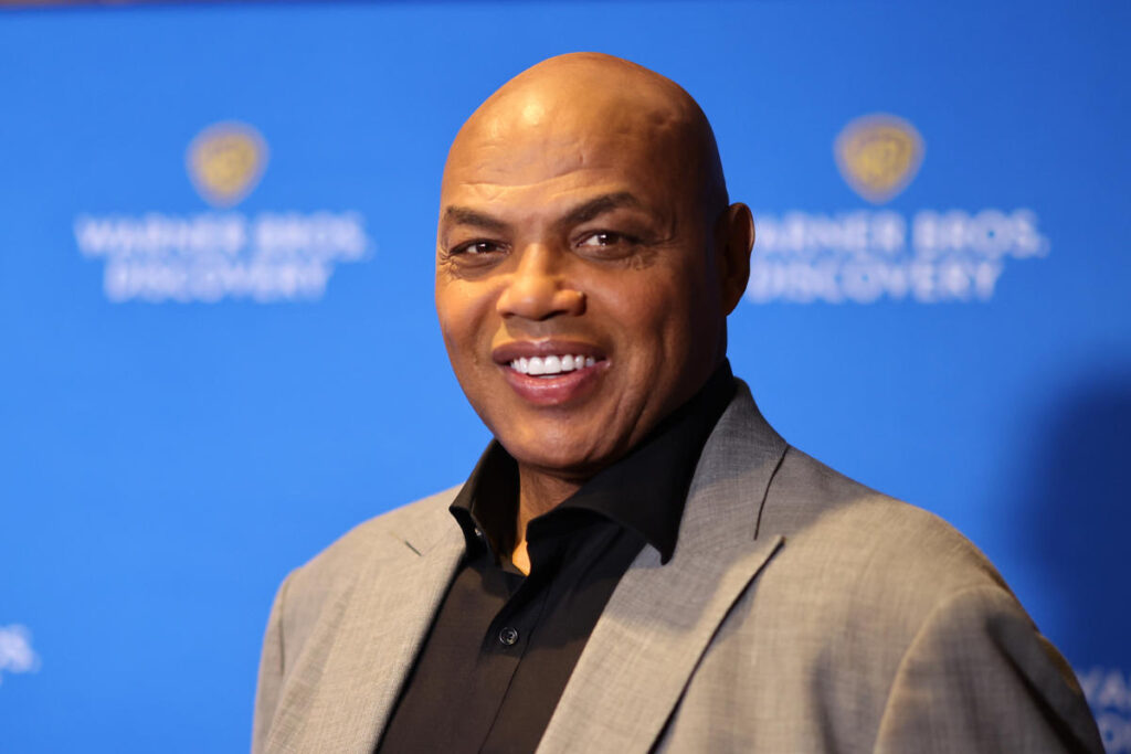 Charles Barkley, the host of" Inside the NBA," responds to the NBA...