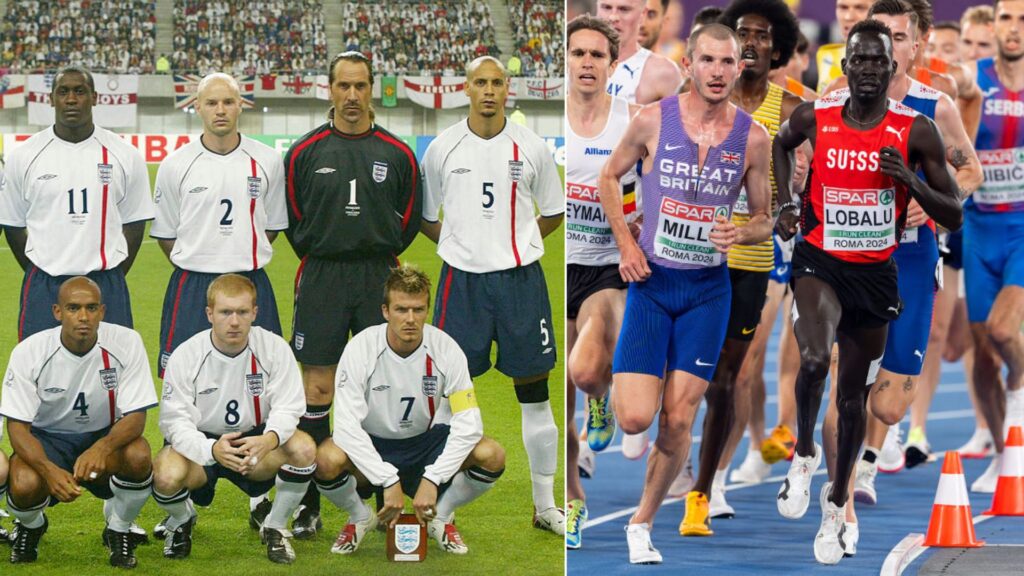 Olympic gold-chasing child cheers on former Premier League and England World Cup...