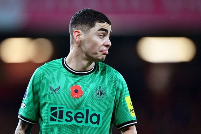 Miguel Almiron of Newcastle United during the Premier League match against Bournemouth, November 2023