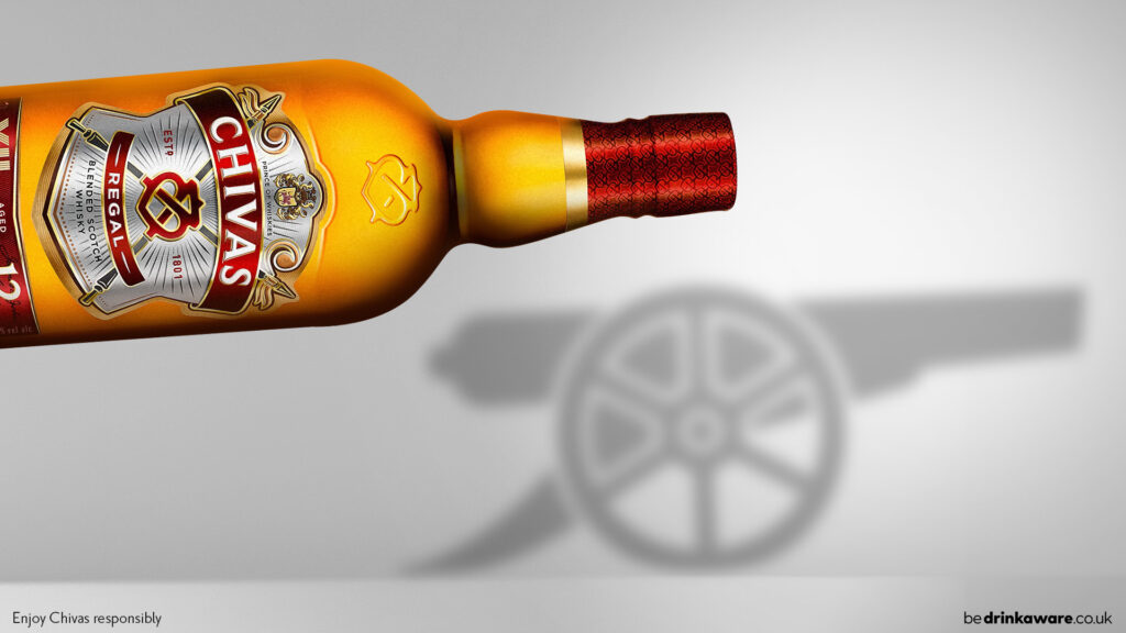 Arsenal and Chivas Regal vodka make a significant new relationship.