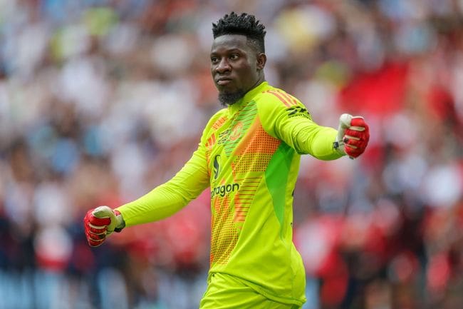 Andre Onana of Manchester United, 2024