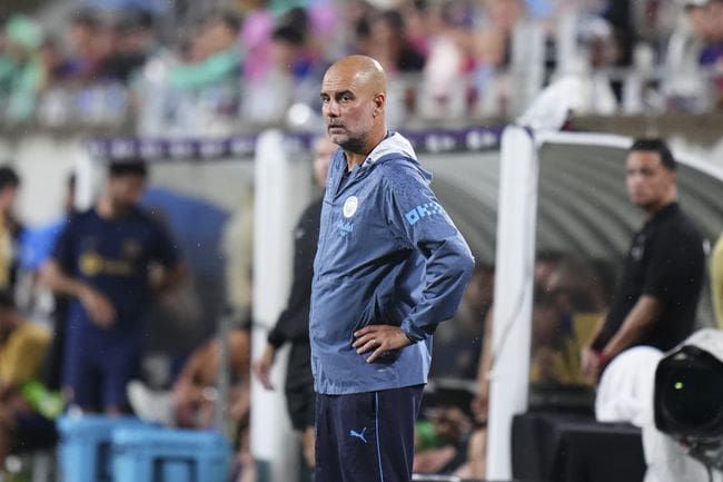 Manchester City boss Pep Guardiola.