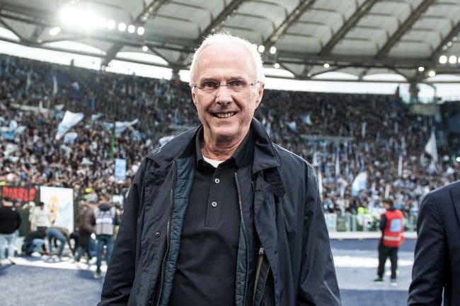 Former England boss Sven-Goran Eriksson.